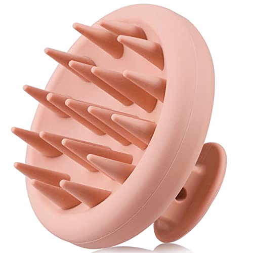 Kopfhaut Massageb&uuml;rste Silikon, BEAUTLOHAS.Kopfmassage B&uuml;rste, Shampoo B&uuml;rste, Nass&Trocken Haar Massageb&uuml;rste Verbessert die Durchblutung der Kopfhaut, Haarwaschb&uuml;rste perfekt f&uuml;r Haarwachstum Rosa
