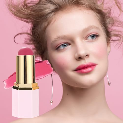 Rubor Para Mejillas | Rubor Líquido Hidratante Impermeable,Iluminador Facial Natural Y Duradero Para Piel Seca Grasa Pómulos Cejas Labios Cumpleaños - imagen 3