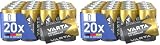 VARTA Pile D Mono, confezione da 40, Power on Demand, Alcaline, pacco di stoccaggio, intelligenti, flessibili, potenti, per accessori computer, Smart Home, Made in Germany [Esclusivo su Amazon]