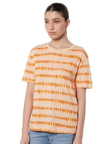 Image of Marks & Spencer Women Cotton Blend Regular Fit T-Shirt