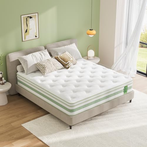 Uliyati Small Double Mattress 4FT, 10 Inch Gel Memory Foam Pocket Sprung Hybrid Mattress, 7-Zone Orthopedic & Motion Isolation, Medium Firm, 120x190x25cm
