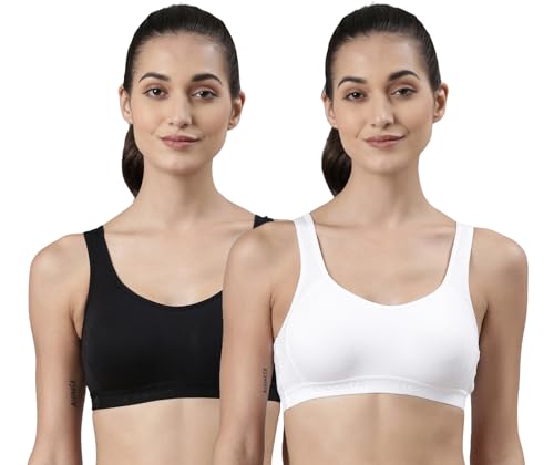 Image of Dollar Missy Pack of 2 Women's Cotton Wire-Free Moulded Sports Bra