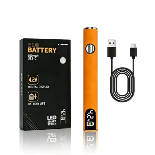 510 Thread Soldering Pen,Portable Rechargeable Wire Soldering Pen Set with LED Display,4.2V for Appliance Repair and Electronic Component Repair（Orange）