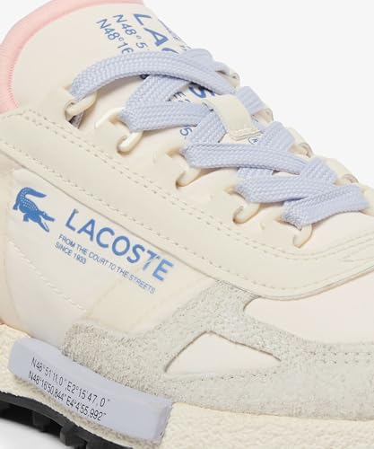 Lacoste ELITE ACTIVE 1261 SFA Semelle extérieure pour femme, couleur pastel, taille E, Blanc cassé, 23.5 cm