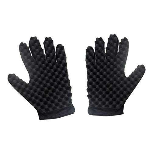 Gants éponge pour cheveux bouclés Airlxf en lot de 2 pour un coiffage quotidien