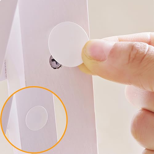 648 PCS 12 Colors Self-Adhesive Screw Holes Covers Stickers PVC Dustproof for Wood Furniture Cabinet Wall Desk Chair Bookcase Shelve Plate