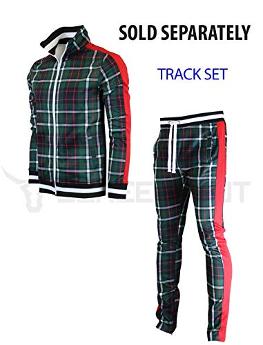 Image of SCREENSHOT-TRACK JACKET Mens Urban Hip Hop Premium Track Jacket - Slim Fit Side Taping Sportswear Urbanwear Streetwear Top