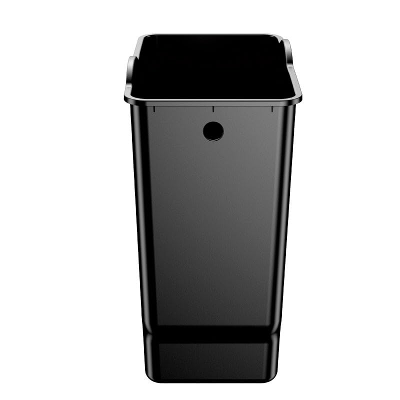 PROREGAL Rechteckiger Treteimer aus gebürstetem Edelstahl | 15 Liter, HxBxT 42x21,7x38,2cm | Silber
