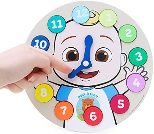 Toyland® Cocomelon Educational Wooden Learning Clock Puzzle - Learn To Tell The Time - Toddler Toys Age 3+