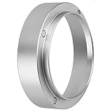 Asixxsix Embudo -Dosificador, Embudo Dosificador Magnético de Aluminio Parapresso, Anillo de Café PLETADO para Tazón de Café en Polvo Herramiente (53MM con magnético)