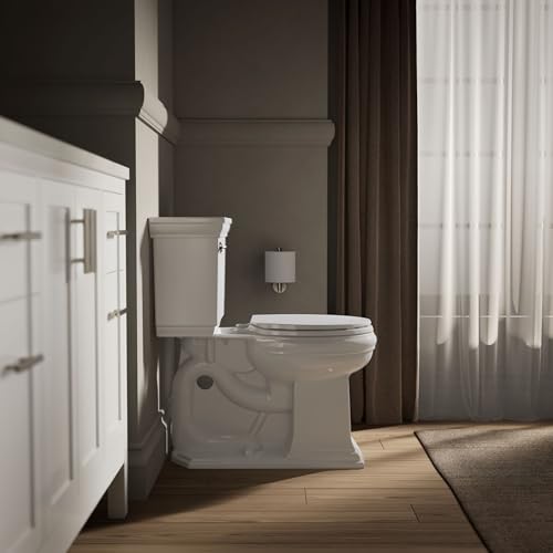 Image of KOHLER K-4775-0 Brevia Round Toilet Seat with Quick-Release Hinges And Quick-Attach Hardware For Easy Clean, White