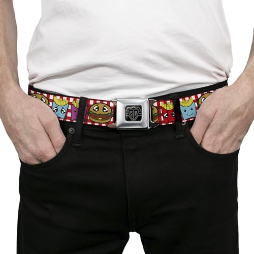 Cinturón de seguridad Buckle-Down de hamburguesas para pantalones XL largos 3