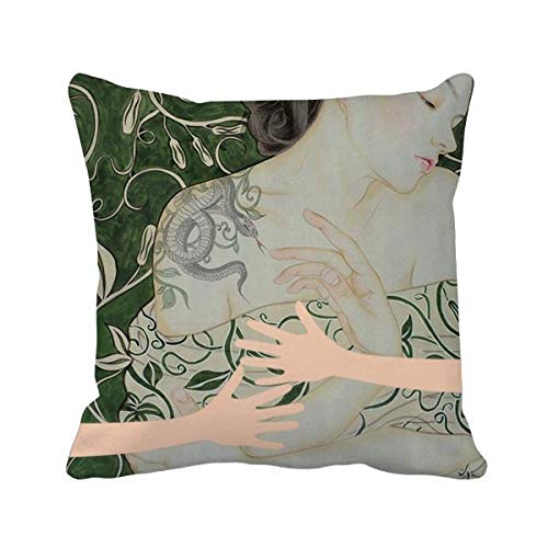 Coussin de couverture serpent style chinois aquarelle pour décoration de salon moderne - 2