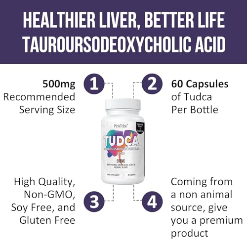 TUDCA 500 mg, Tauroursodeoxycholic Acid with Humic and Fulvic Acids, Beet Root and Additional Botanicals, Bile Salt Supplement for Liver and Digestive Support, 60 Capsules - Image 3