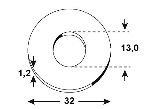CONNEX KL4181332 Large Diameter washers galv.13,0x32, 13 x 32 mm - Image 2