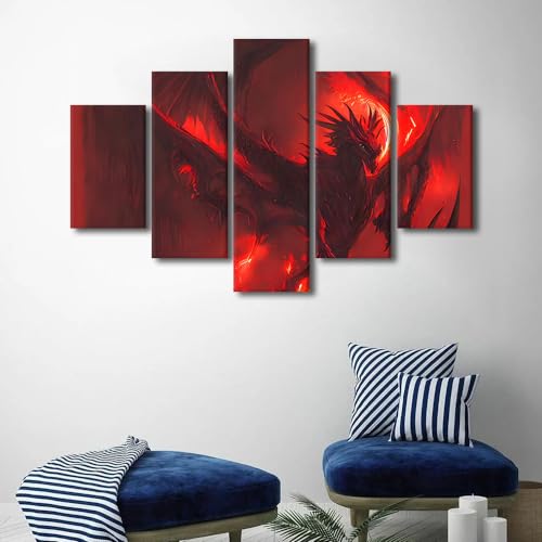 Grande œuvre d'art mythique pour habiller un grand mur de séjour vide