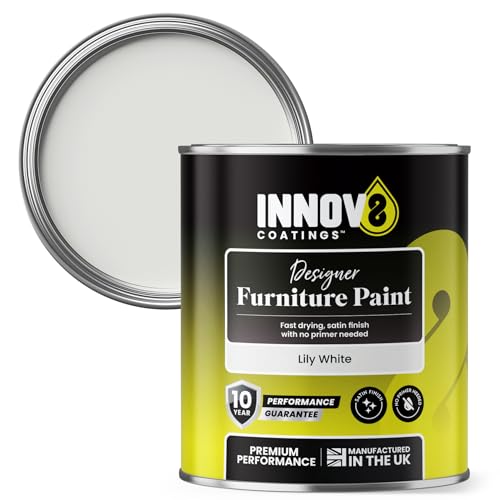 INNOV8 COATINGS DESIGNER FURNITURE PAINT - 750 ml - Satin Finish - Lily White