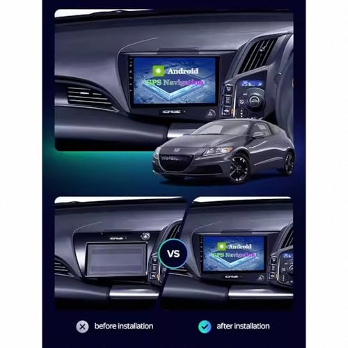 Navegación GPS para Honda CR-Z 2010-2016 con mapas offline y asistente de carril integrado 2