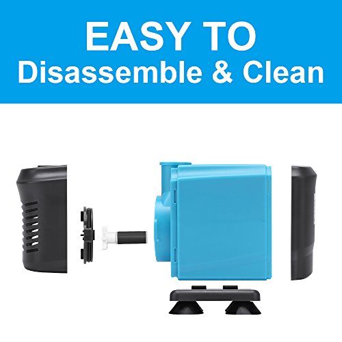 Kedsum 550Gph Submersible Pump(2500L/H, 40W), Ultra Quiet Water Pump With 5Ft High Lift, Fountain Pump With 6.5Ft Power Cord, 3 Nozzles For Fish Tank, Pond, Aquarium, Statuary, Hydroponics #TOP3