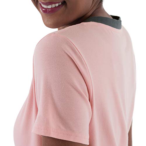 Image of Fruit of the Loom womens Short Sleeve Tee and Pant 2 Piece Sleep Set