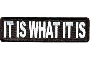 Honda Patch : IT IS WHAT IT IS Funny Embroidered Motorcycle MC...