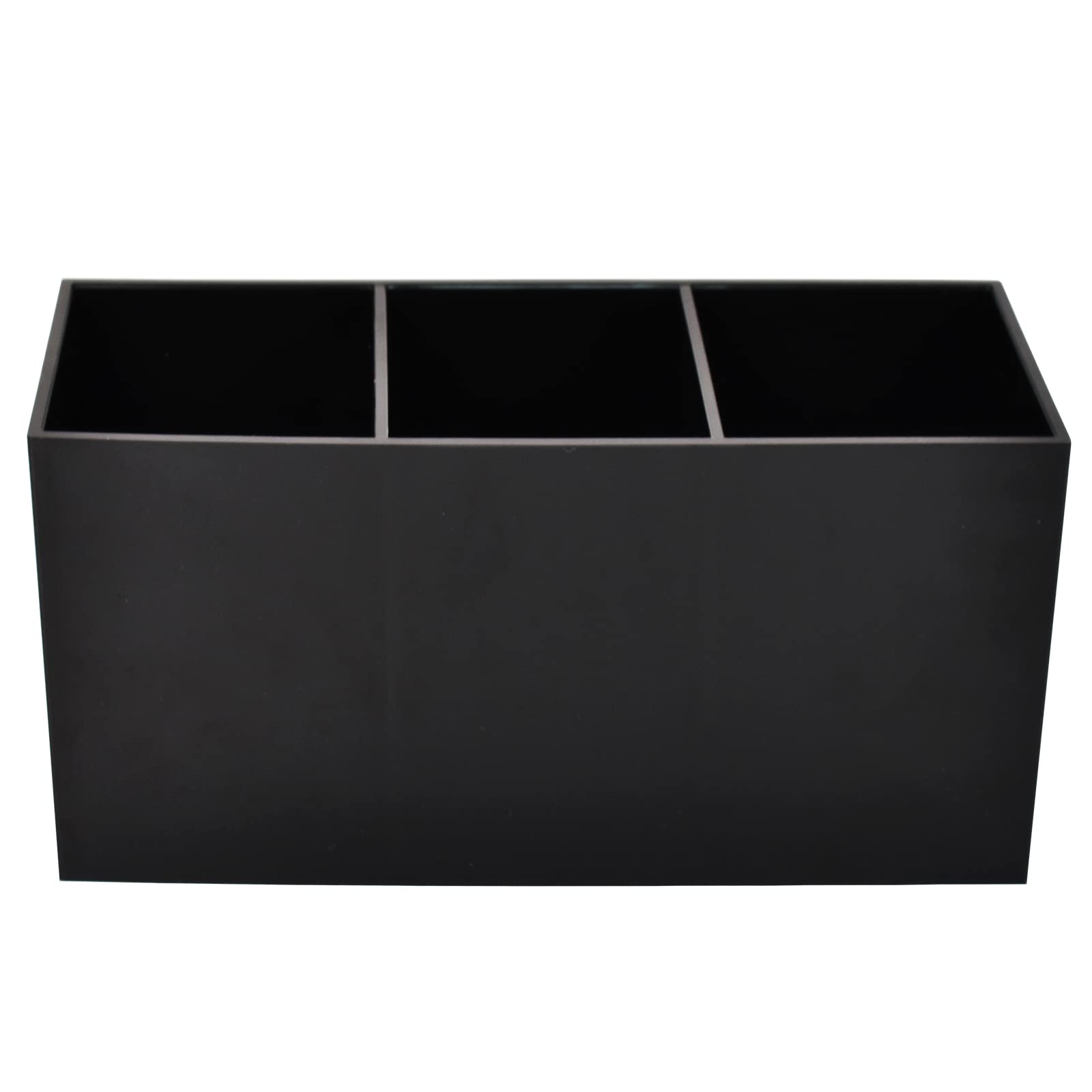 Naapesi Girls Black 3 Slot Makeup Brush Organiser - Cosmetic Display Holder For Brushes, Eyeliners, Lipstick, Lip Gloss