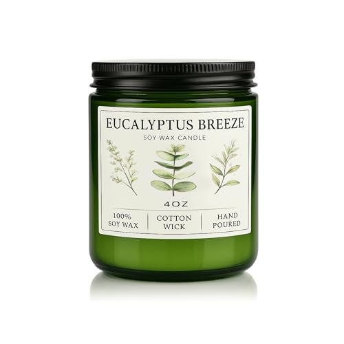 Eucalyptus & Mint Candles for Home Scented, 20...
