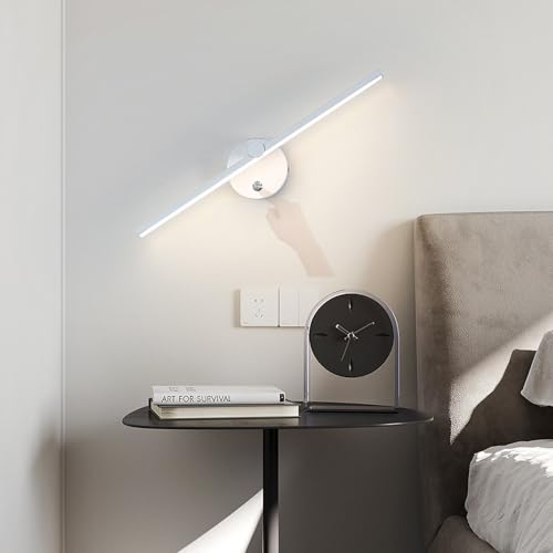 Aplique de pared LED de hierro y aluminio minimalista moderno aplique 40cm blanco neutro
