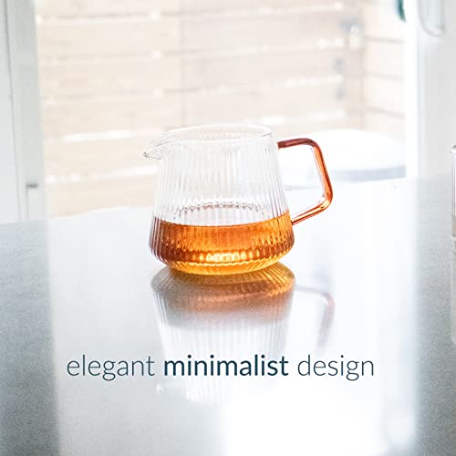 CEREMONY pourover decanter, borosilicate glass decanter for coffee, tea and other beverage (350ml)