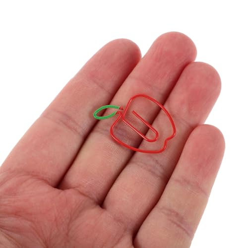 Trombones en forme de pomme pour organiser vos documents de bureau avec style