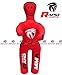 Kids Jiu Jitsu Grappling Dummy Kick Throwing Boxing Practice Dummies for Youth (4 FT 48 in) UNFILLED, None, Red and Black