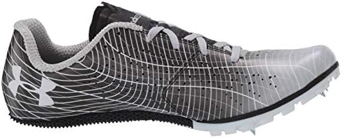 Under Armour Unisex-Adult Kick Sprint 3 Running Shoe, Black (001)/White, 6.5 | Image 5