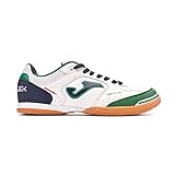  Joma Top Flex, Zapatilla de fútbol Sala, White-Green, Talla 9 US (42.5 EU)