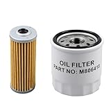 Fuel Filter & Oil Filter Kit M801101 M806418 MIU804763 Compatible with John Deere 1023E 1025R 1026R