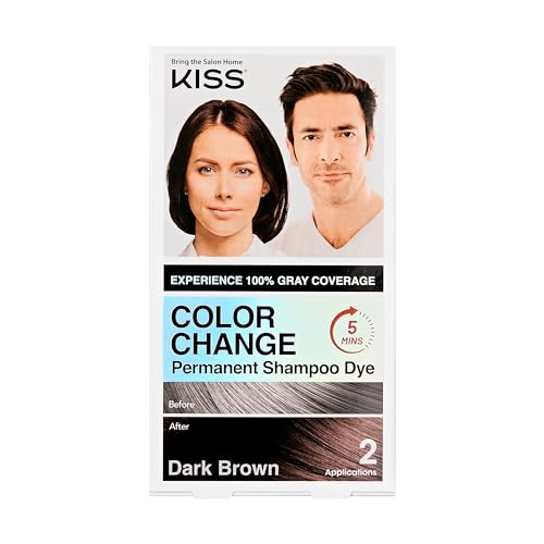 KISS Color Change Shampoo Dark Brown