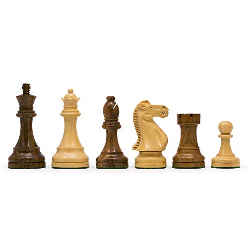 The Regency Chess Company Ltd broadbase Club Staunton 3.75 Pulgadas Teak AJEDREZ para Hombre