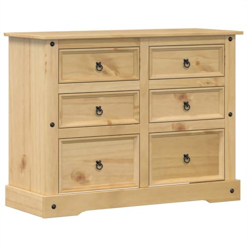 VidaXL Cómoda cajonera Corona Madera Maciza