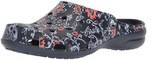 Crocs Freesail Women's Graphic Clog, Navy/Floral, 6 M US