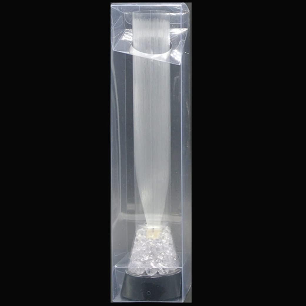 Fiber Optic Lamp LED Color Changing Night Light Mood Relaxing Light with USB Cable (No Battery) for Table Decor