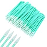 100 Pezzi Bastoncini Cotone Verdi, Mini bastoncini Pulizia,Tamponi Pulizia a doppio strato, Micro Applicatori, Tamponi in schiuma multiuso tamponi antistatici Bastoncini
