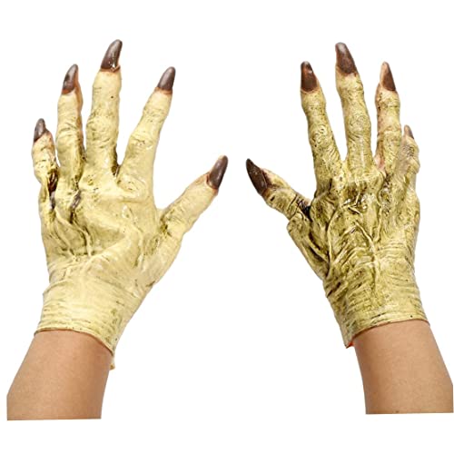 Manos de Halloween de zombi realistas para disfraces de terror de adultos
