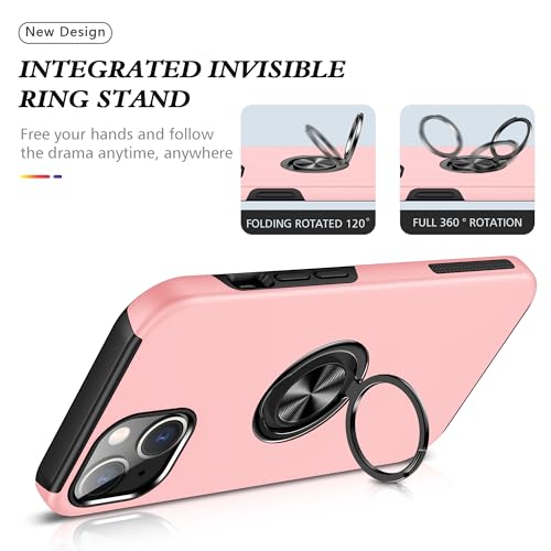 Coque compatible avec iPhone 15 antichoc fini les chutes grâce à l'anneau béquille - 7