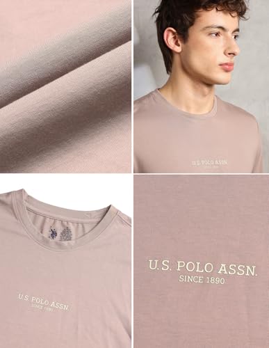 Image of U.S. Polo ASSN. Mens PE006 Supima Cotton Brethable Full Sleeve Lounge T-Shirt