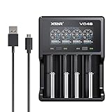 18650 Universal Intelligent Charger XTAR VC4S 4 Bay Fast Charger with LCD for Rechargeable Batteries...