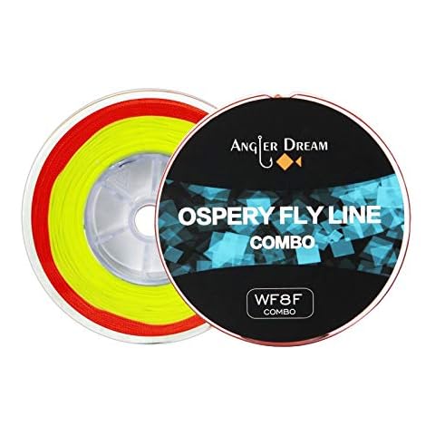 ANGLER DREAM 8 WT Fly Fishing Line Combo Weight Forward Fly Fishing Line with Braided Backing Tapered Leader Preload Fly Line Cover