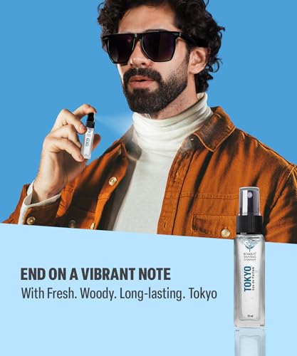 Image of Bombay Shaving Company Beard Trimmer Kit For Men | Power Play Nxt Beard Trimmer | Charcoal Face Wash | Beard Styling Pen | Tokyo Perfume | Travel Pouch | Beard Trimming Starter Kit | Beard Trimming Kit For All Skin Types | Travel Kit For Men