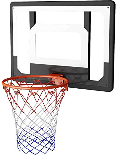 Kingdom GB Jumpshot - Juego de tablero portátil para montar en la puerta y en la pared, borde y red, color transparente, tamaño 38 cm