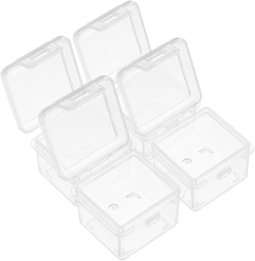 Amosfun 4pcs Cheese Slice Storage Box, 1.3 X 1.3 X 1 Inch