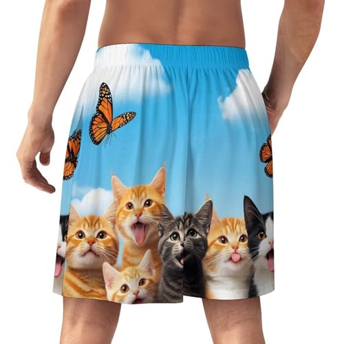 Mens Lounge Pajama Bottom Soft Comfy Sleep Pajama Short Elastic Waistband Breathable Pjs Pants3