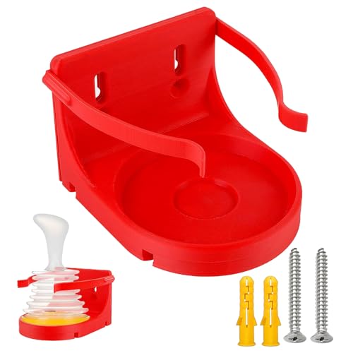 Wall Mount for LifeVac Anti Choking Device & Mask | Quick-Release Choking Rescue Organizer Easy Installation Space-Saving Emergency Wall Mount for All Ages (Device Not Included) (Red Standard size)
